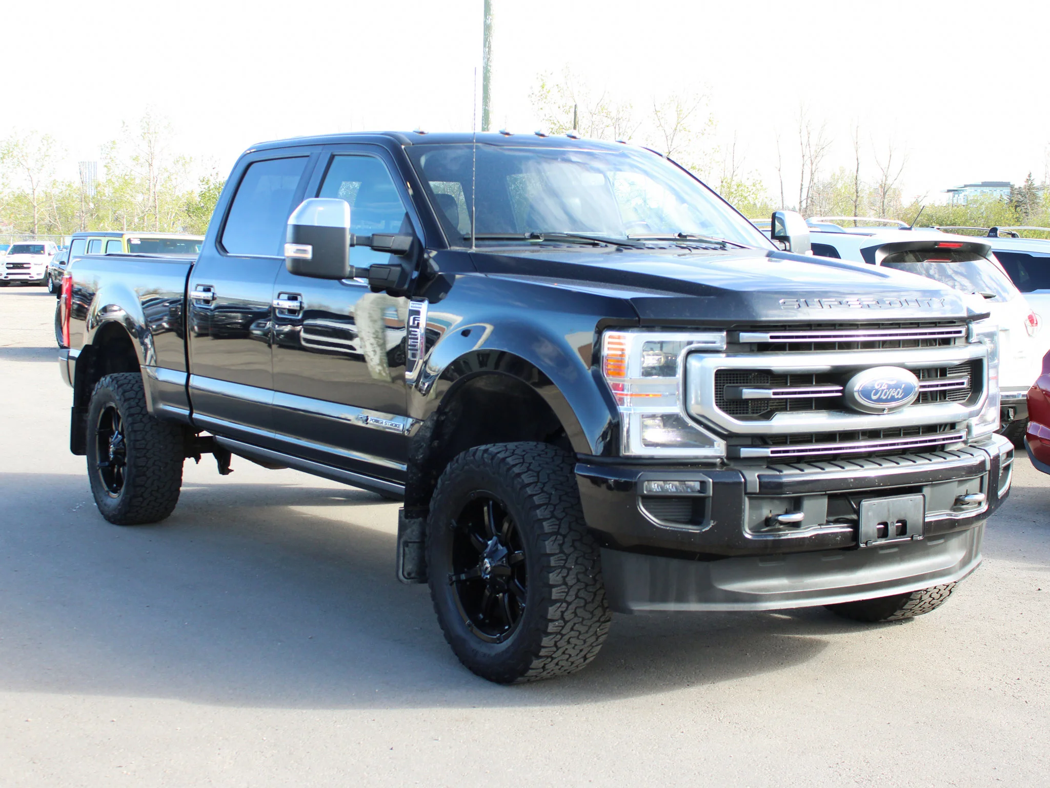Used 2022 Black Ford Platinum * No Accidents | 3M PPF | Apple CarPlay | Diesel | Massage Seats | Tonneau Cover | B&O image 7