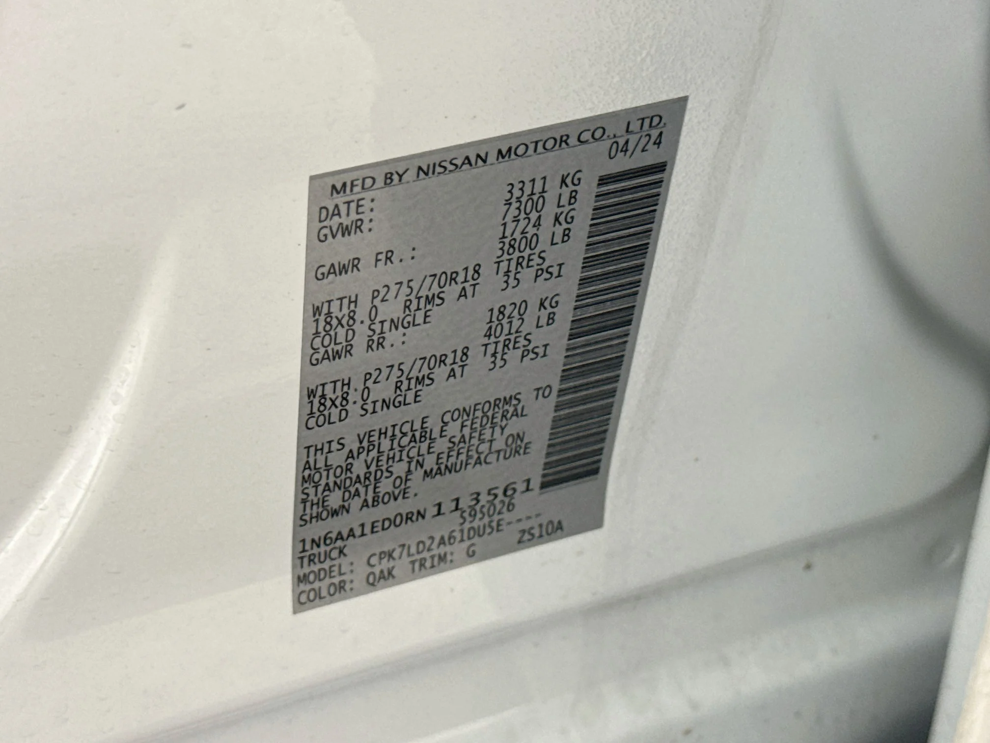 Used 2024 Glacier White Nissan PRO-4X image 32