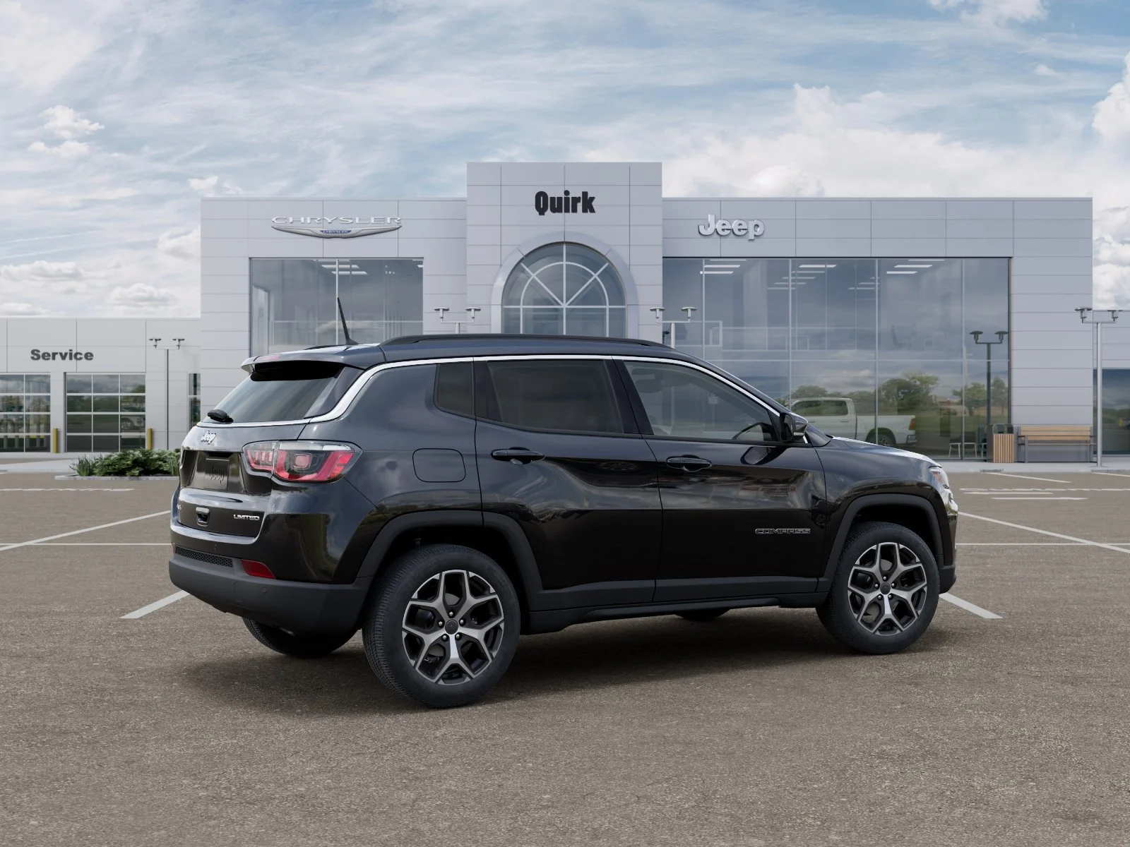 New 2026 Diamond Black Crystal Pearl-Coat Exterior Paint Jeep Limited image 4