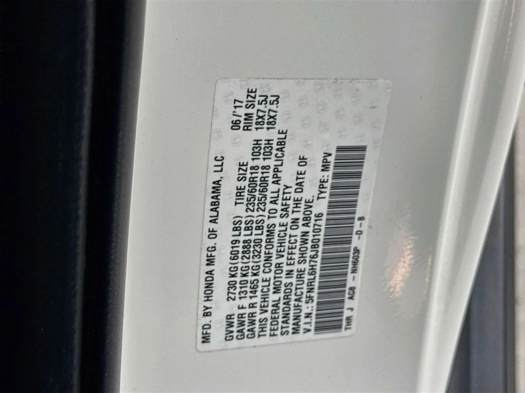 Certified Used 2018 White Honda EX-L image 44