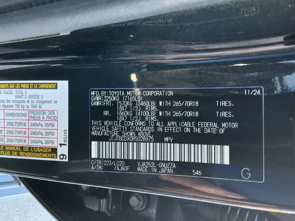Used 2024 Black Lexus 550 Overtrail+ image 31