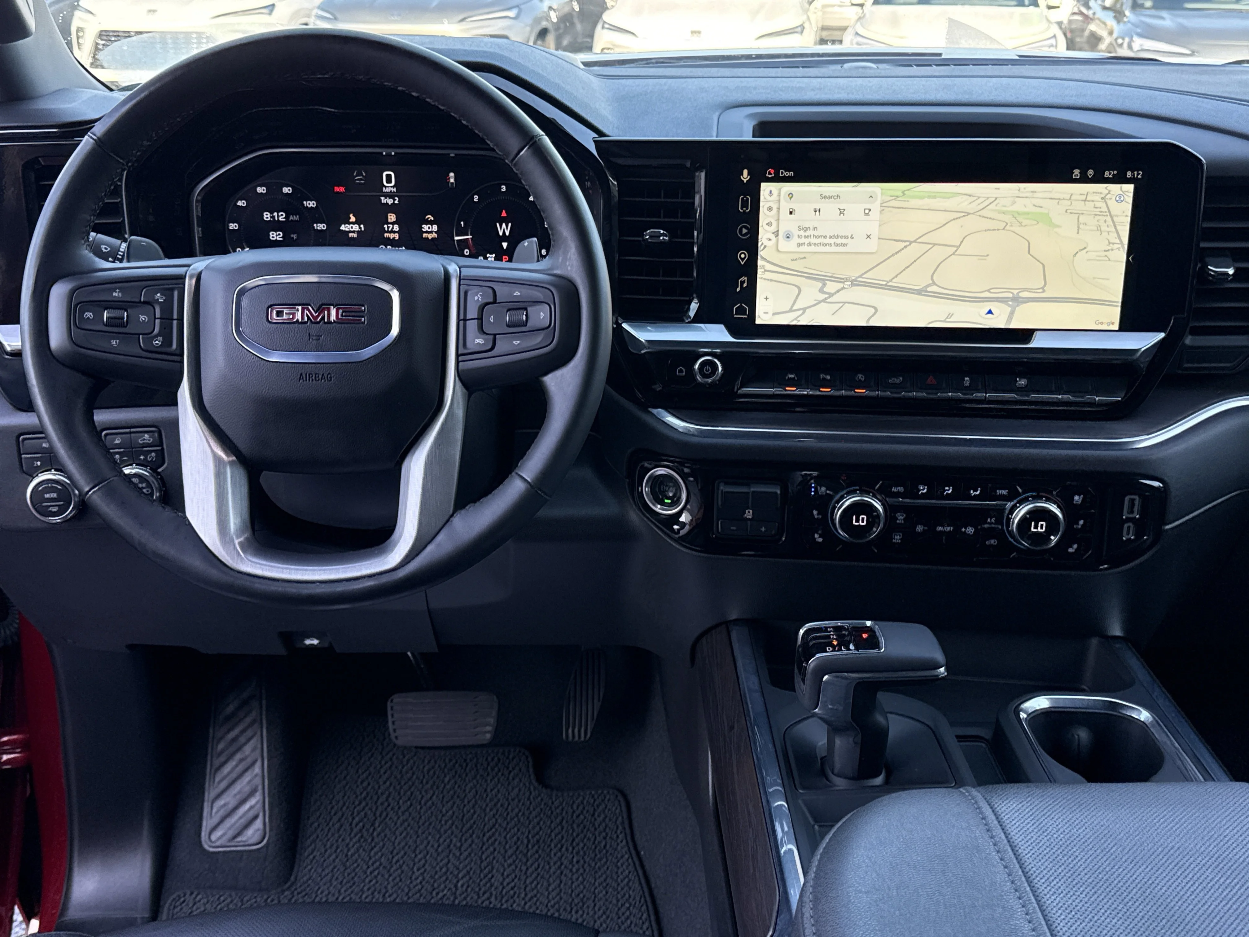 Used 2024 Volcanic Red Tintcoat GMC SLT 4WD image 6
