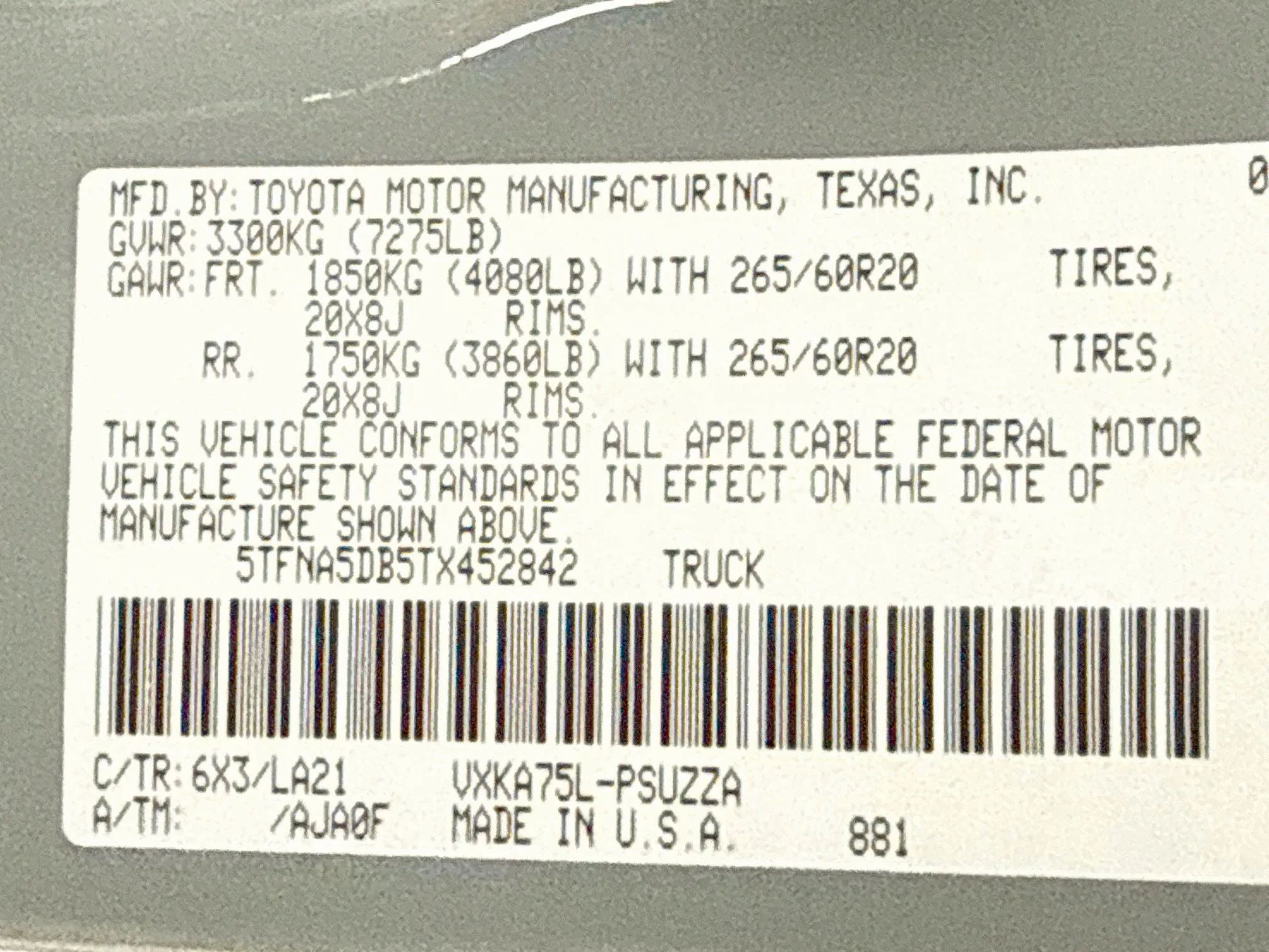 New 2026 Lunar Rock Toyota Platinum image 9