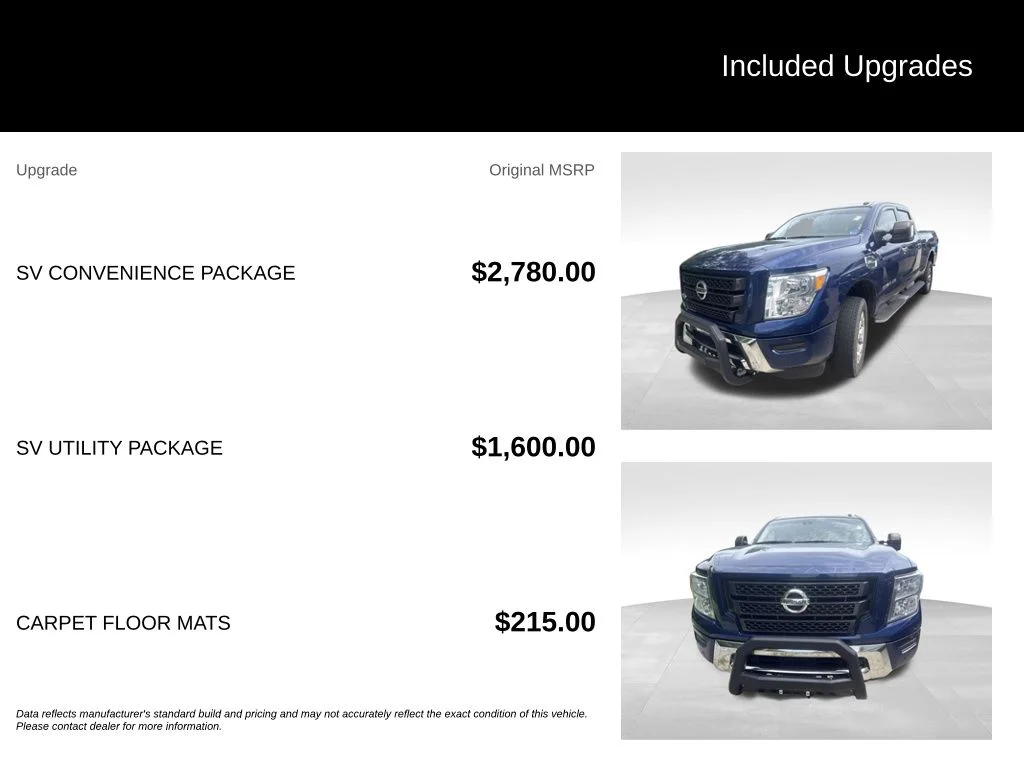 Used 2021 Blue Nissan SV image 2