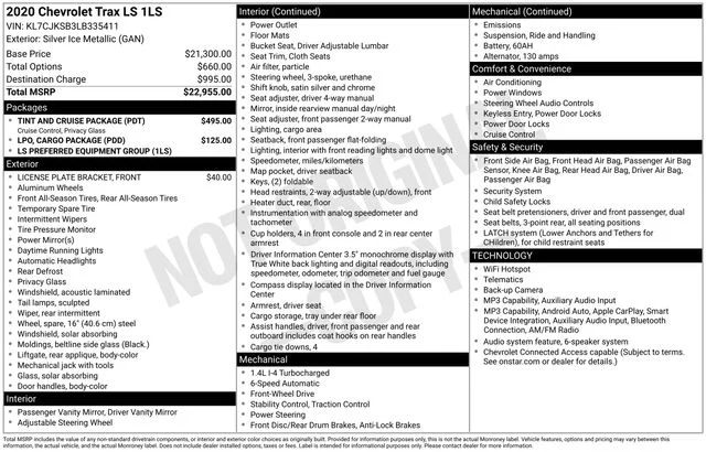 Used 2020 Silver Ice Metallic Chevrolet LS image 19