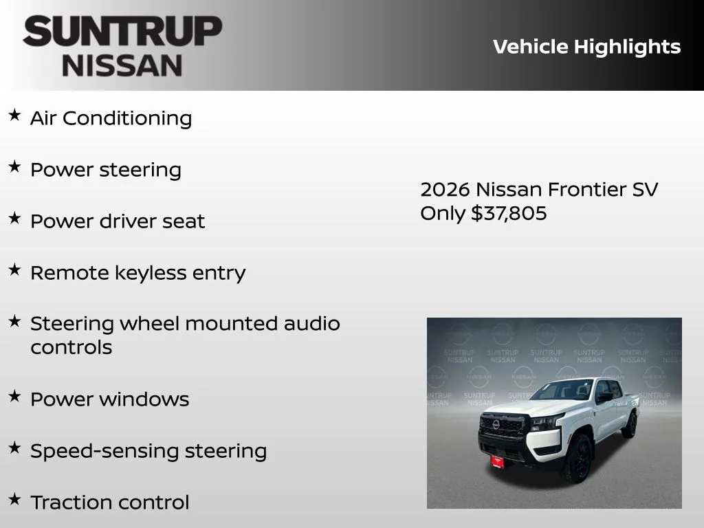 New 2026 White Nissan SV image 8
