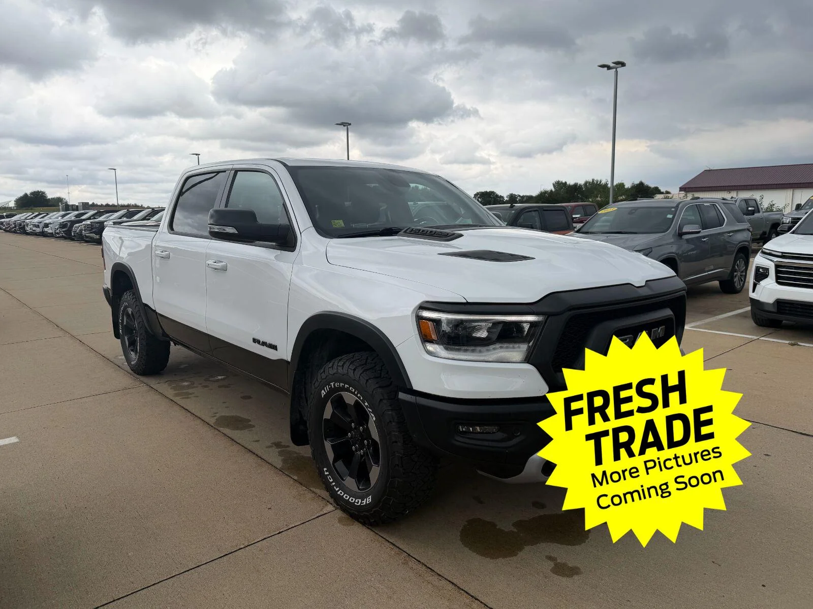 Used 2020 Bright White Clearcoat Ram Rebel image 2