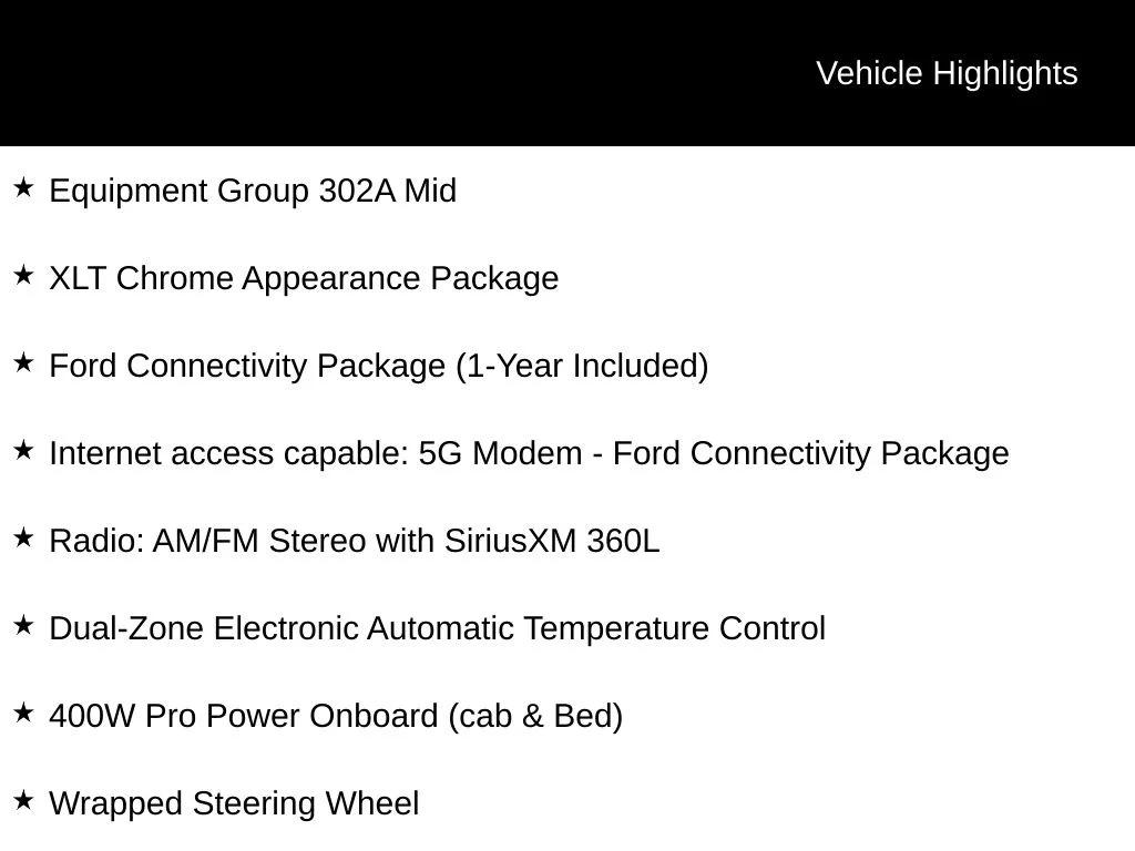 New 2026 White Ford XLT image 5