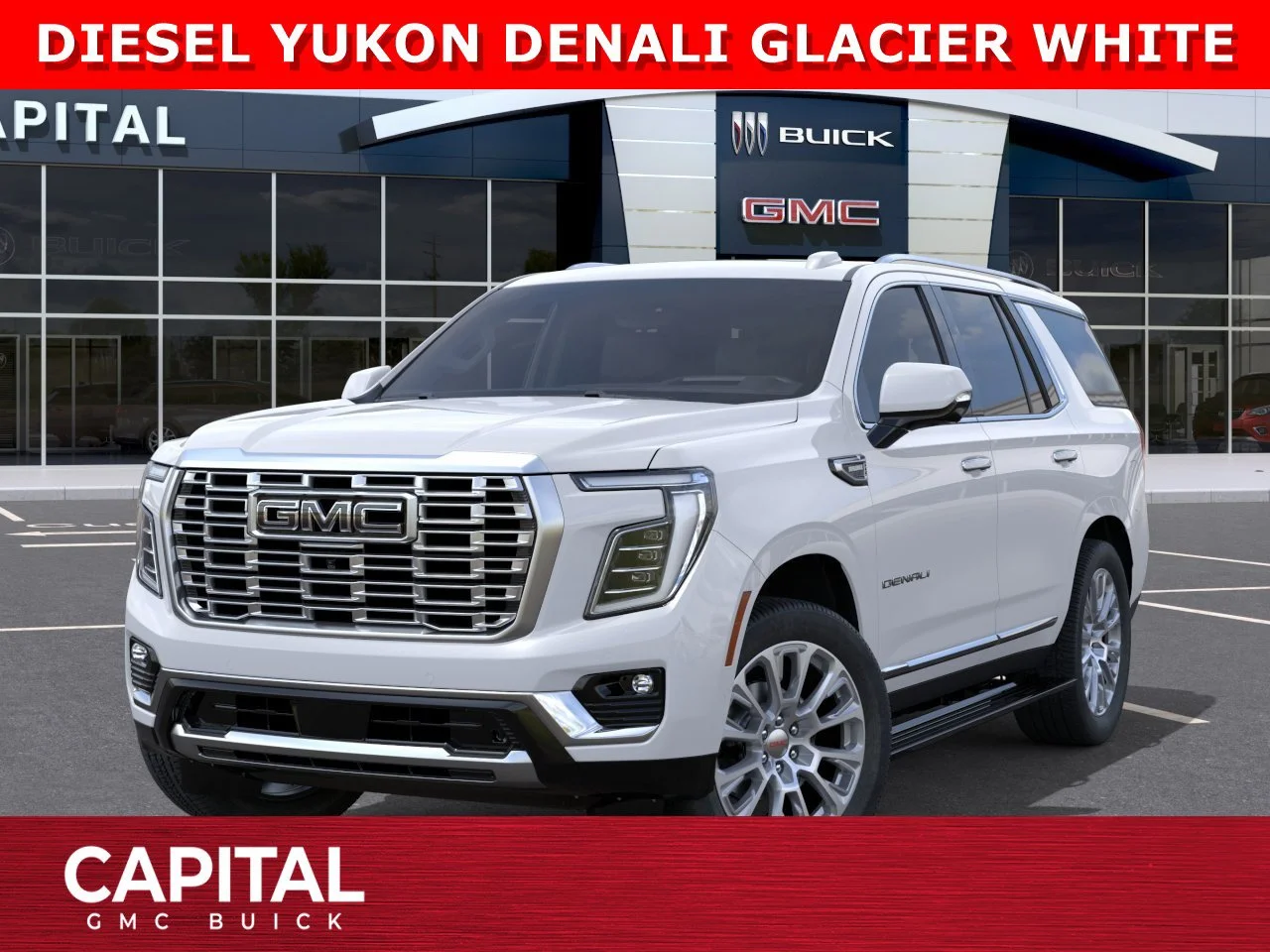 New 2026 GLACIER WHITE TRICOAT GMC Denali image 1