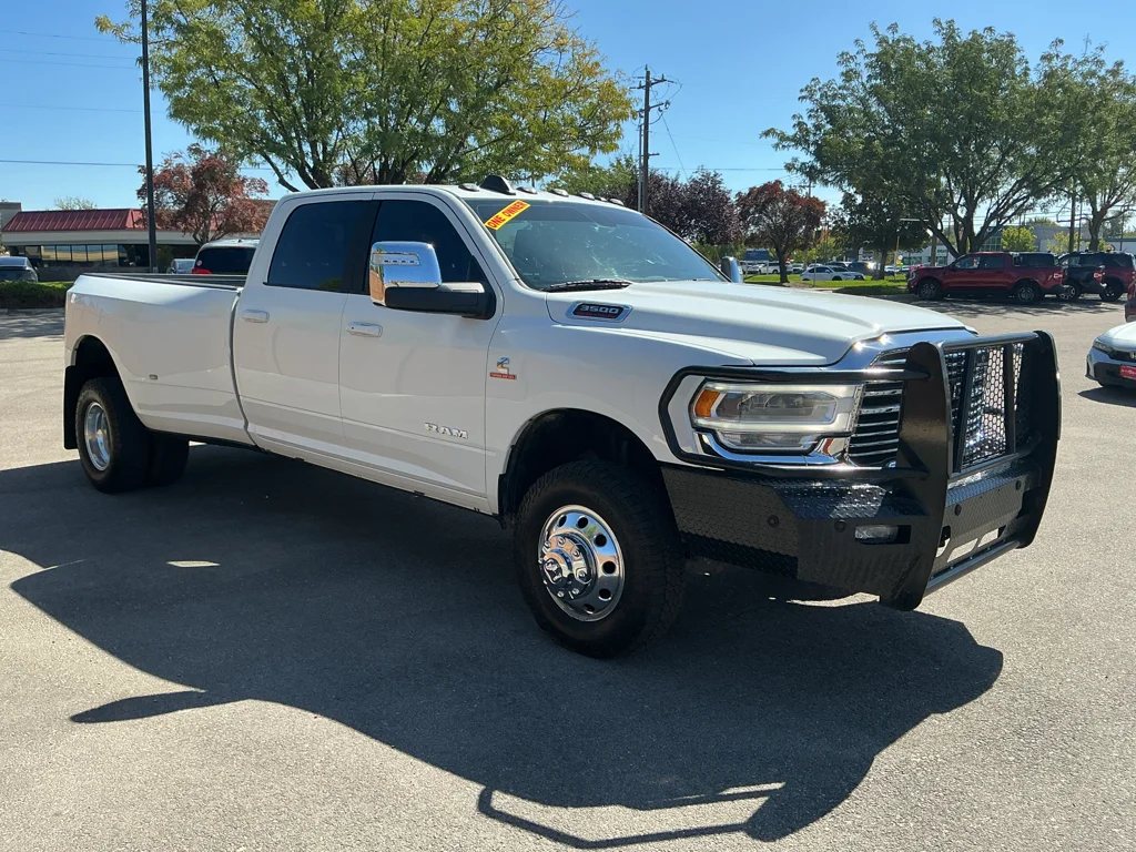 Used 2024 Bright White Clearcoat Ram Laramie image 3