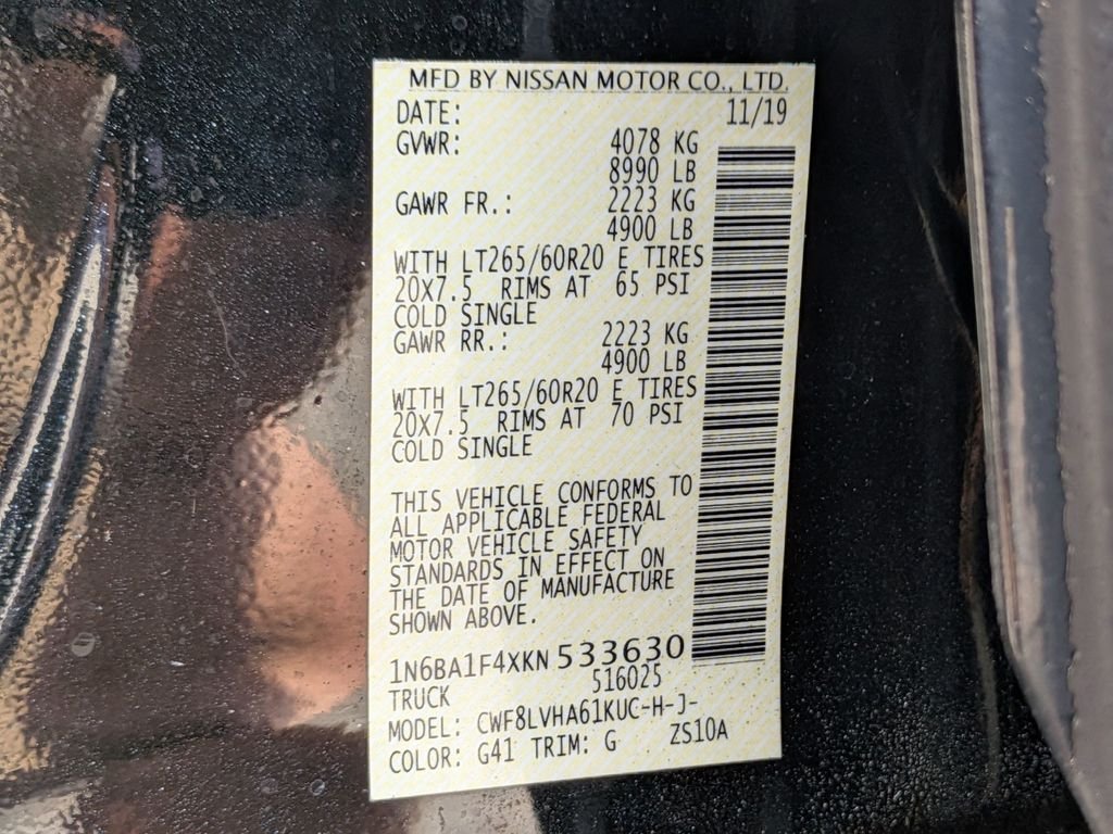 Used 2019 Black Nissan SL image 27