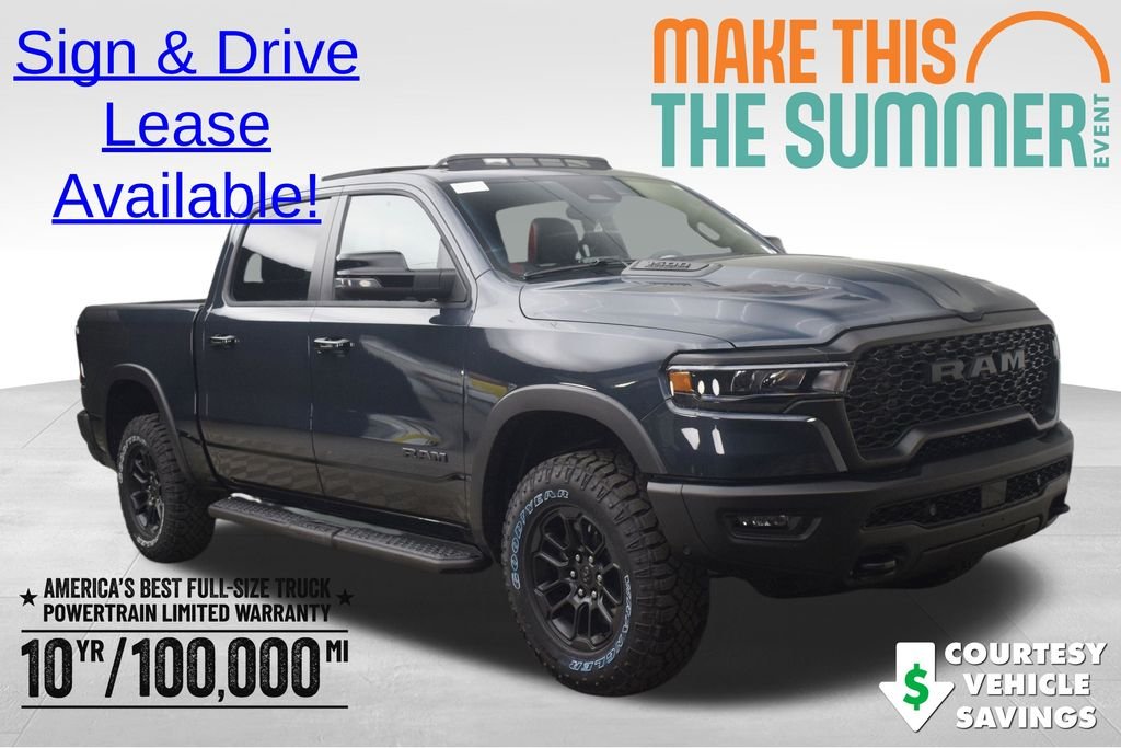 New 2026 Forged Blue Metallic Exterior Paint RAM Rebel image 1