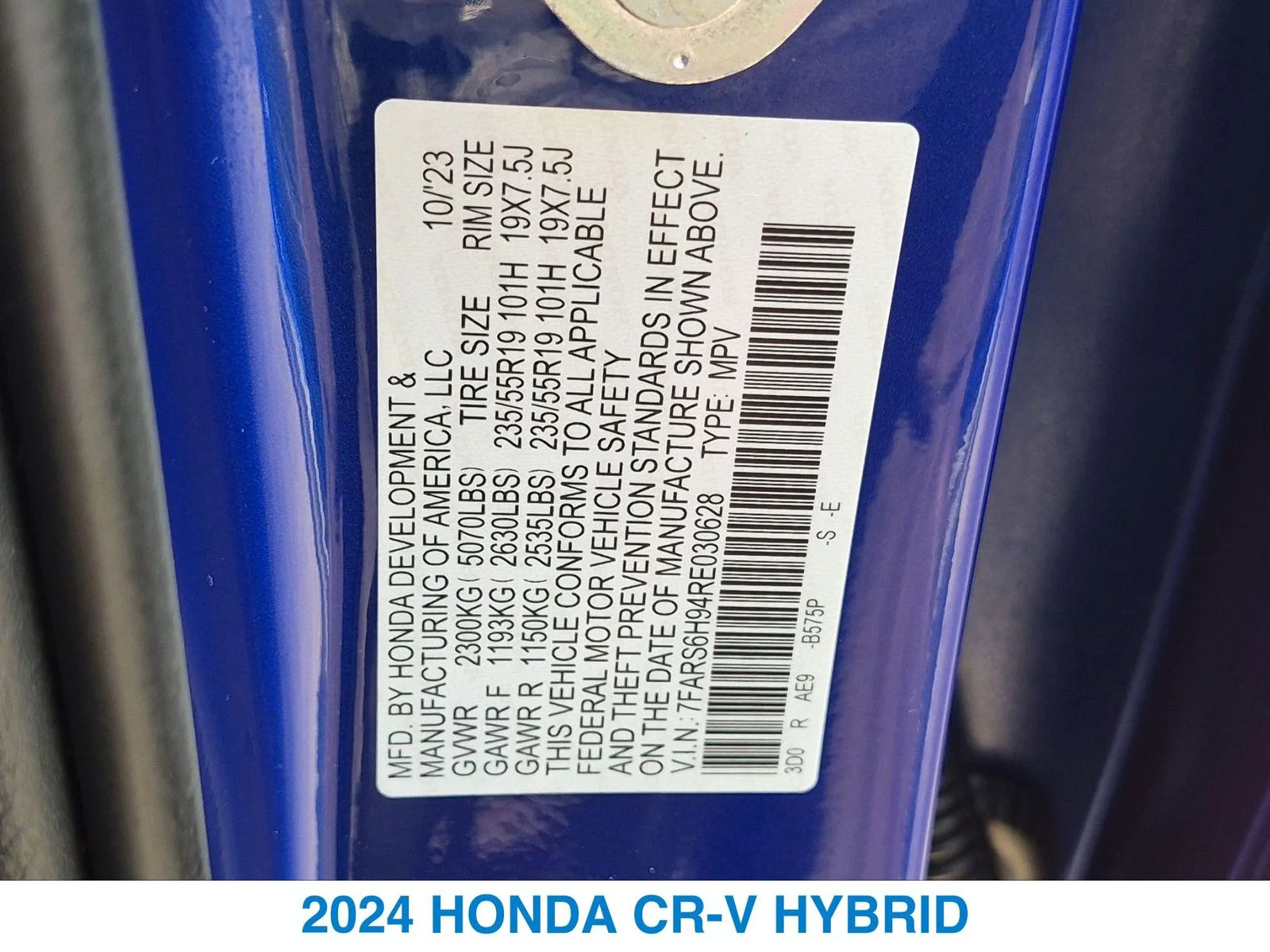 Used 2024 Blue Honda Sport Touring image 26