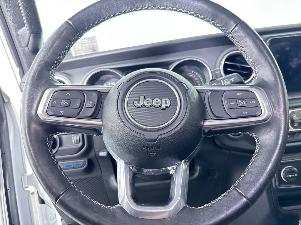 Used 2023 Bright White Clearcoat Jeep Sahara image 23