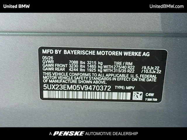 New 2027 Skyscraper Grey Metallic BMW X7 image 16