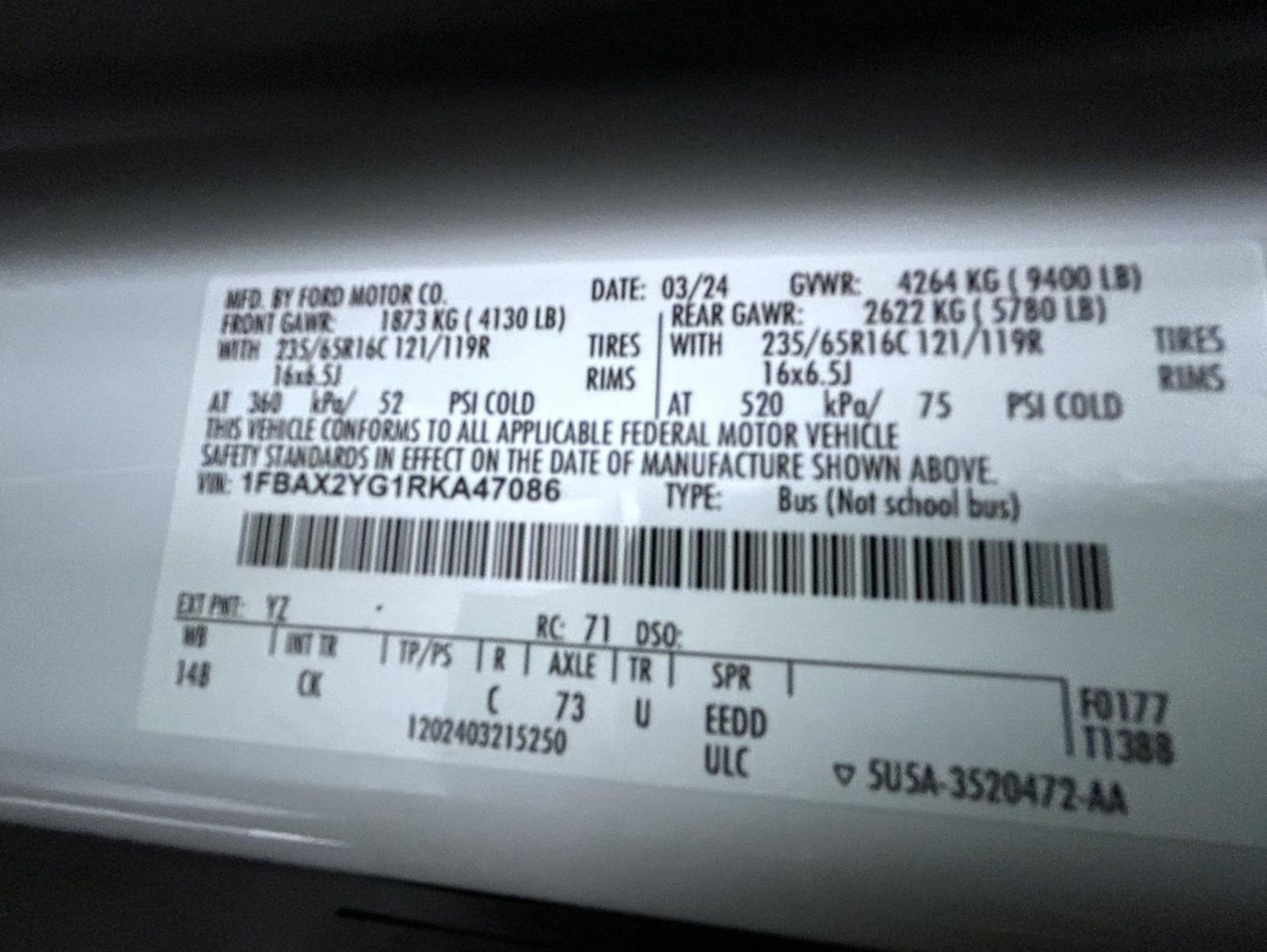 Used 2024 White Ford XLT image 24