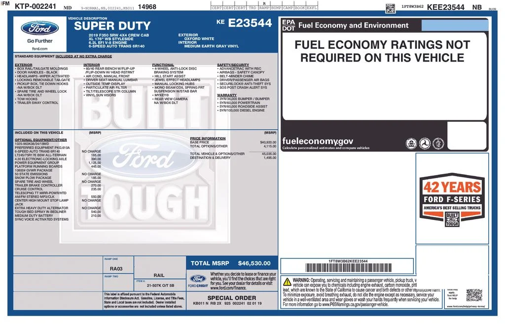 Used 2019 Oxford White Ford XL image 45