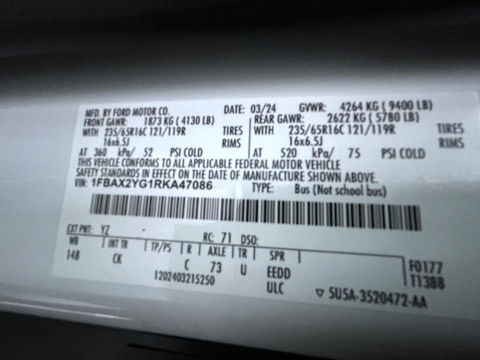 Used 2024 White Ford XLT image 24