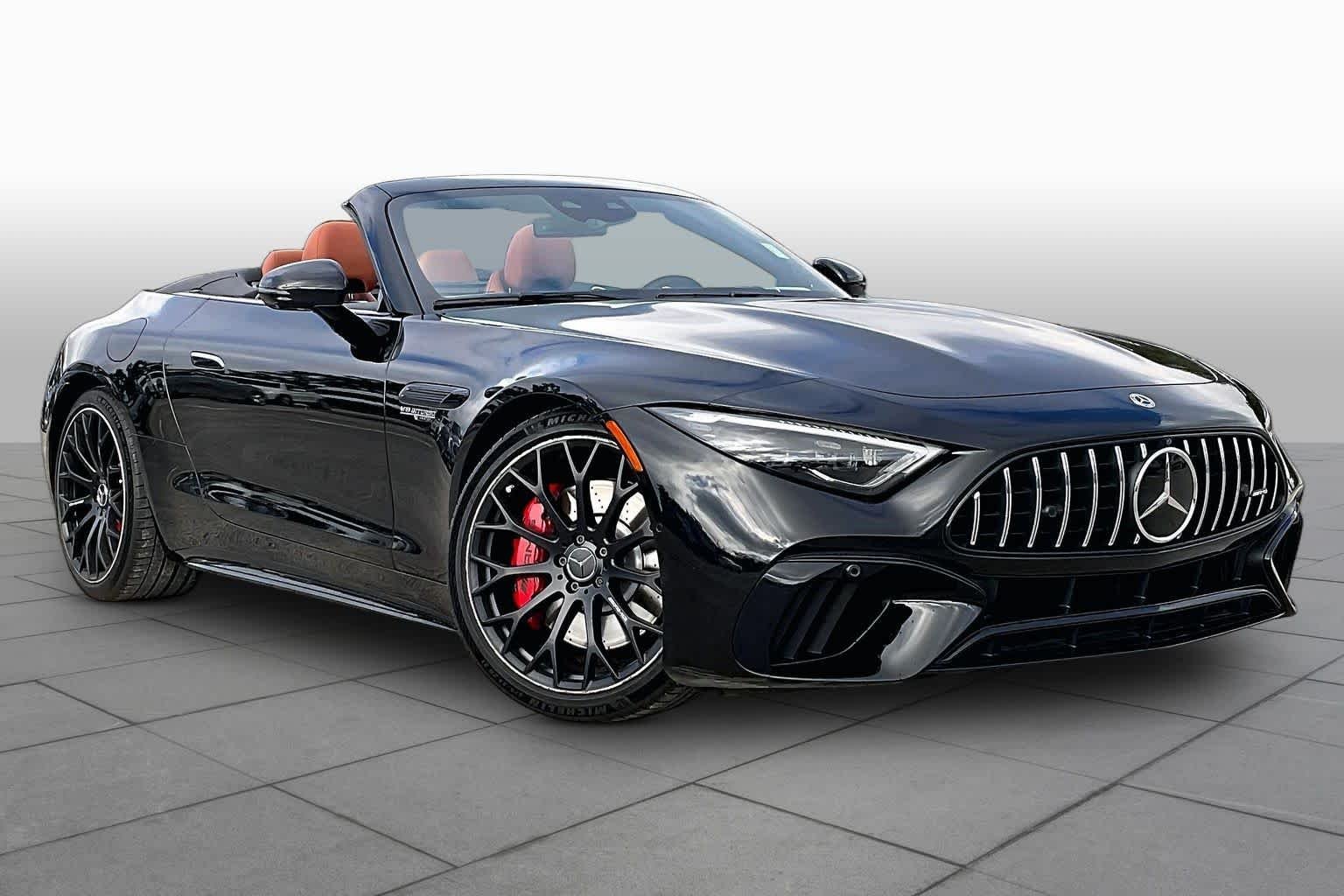 Certified Used 2022 Obsidian Black Metallic Mercedes-Benz AMG® SL 55 image 3