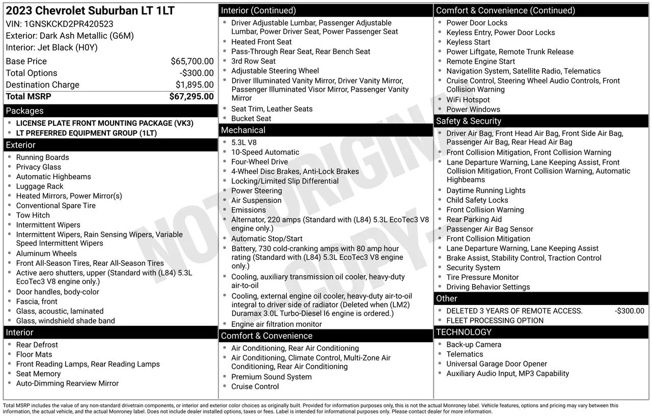 2023 Chevrolet Suburban LT - Photo 47