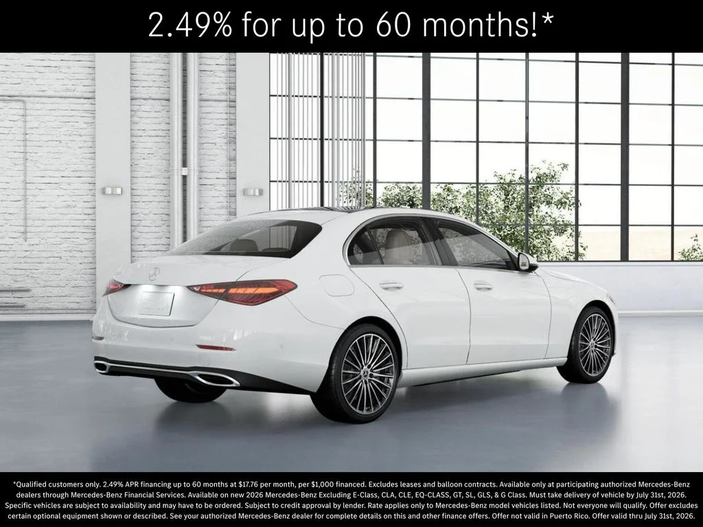 New 2026 Polar White Mercedes-Benz C 300 image 21