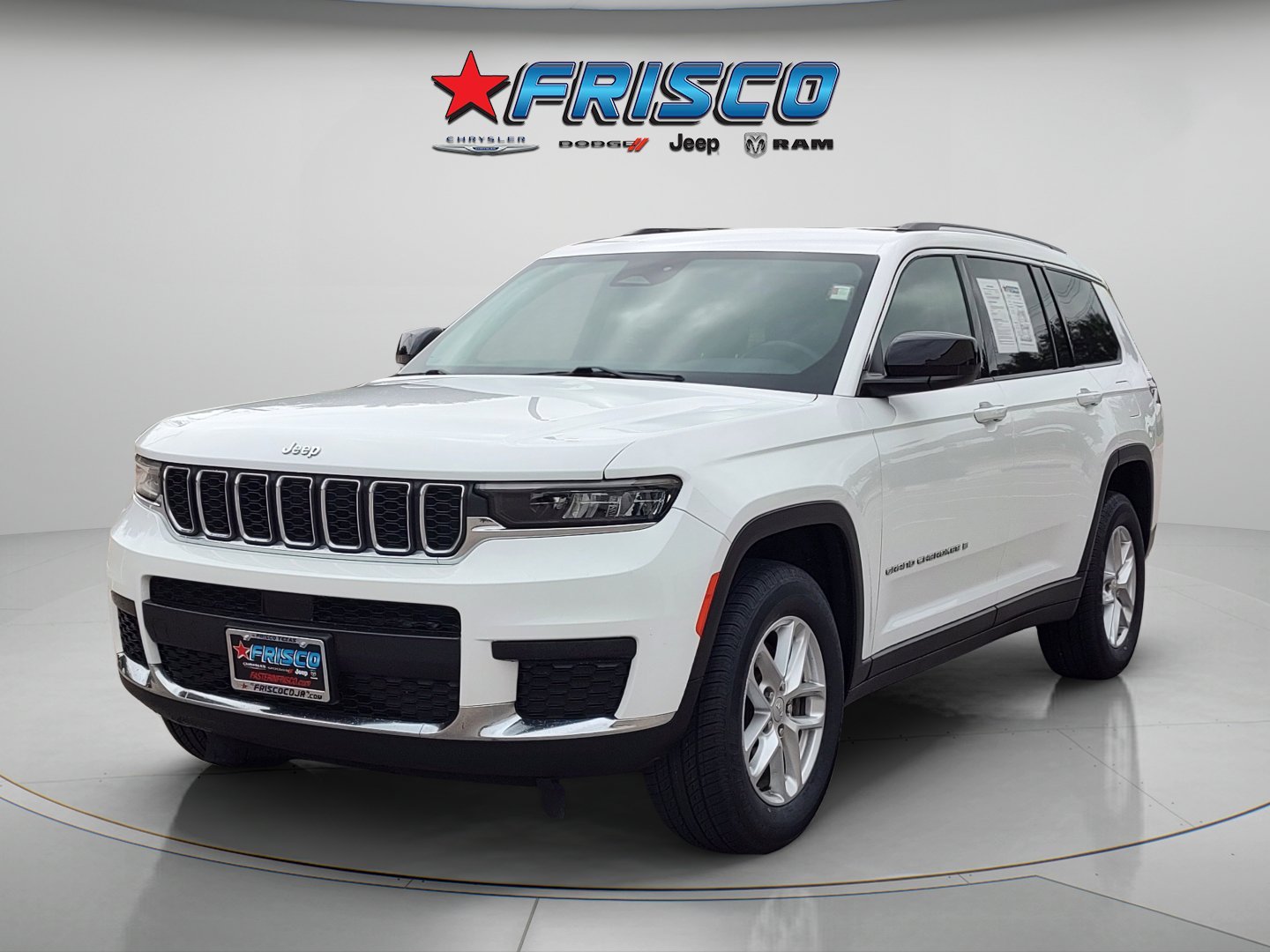 Used 2021 Bright White Clearcoat Jeep Laredo image 3