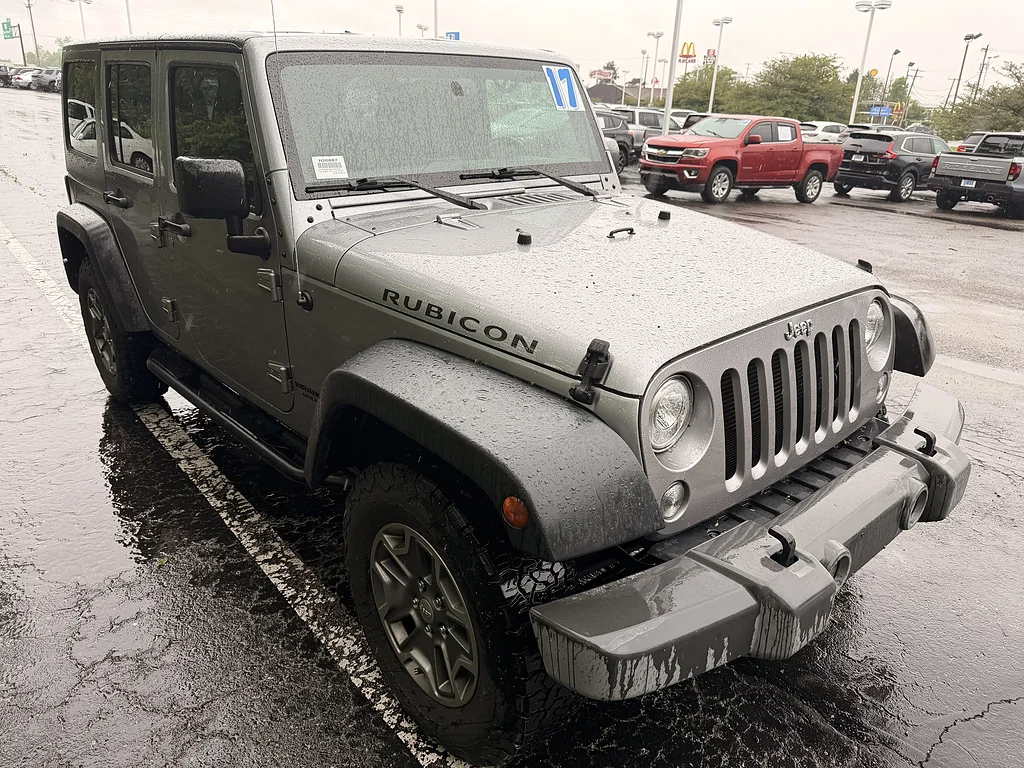 Used 2017 Billet Silver Metallic Clear Coat Jeep Rubicon image 1