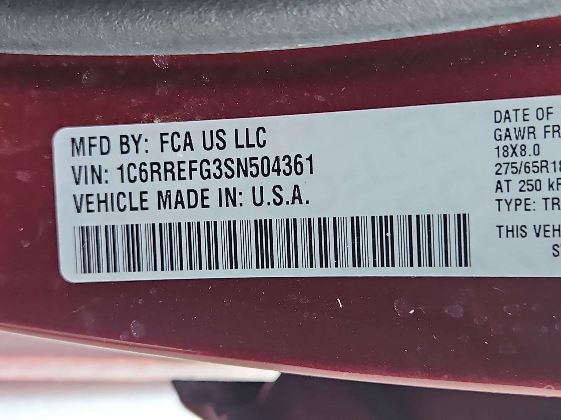 Used 2025 Red Ram Big Horn Crew Cab 4x2 5