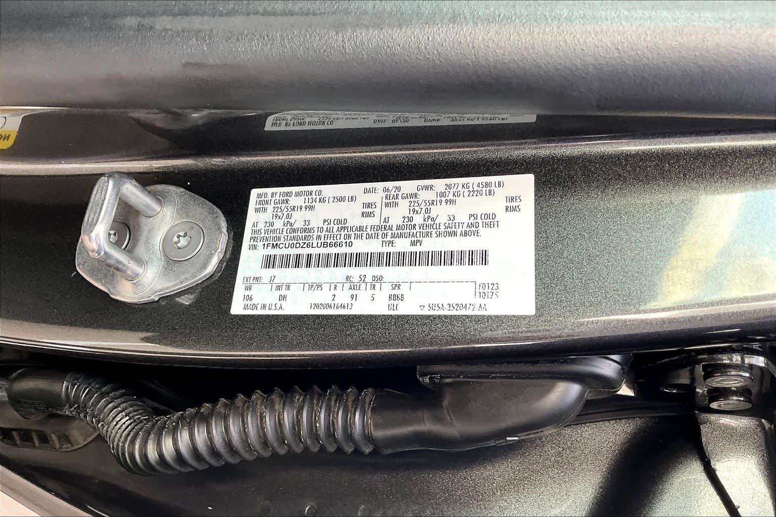 Used 2020 Magnetic Metallic Ford Titanium Hybrid image 35