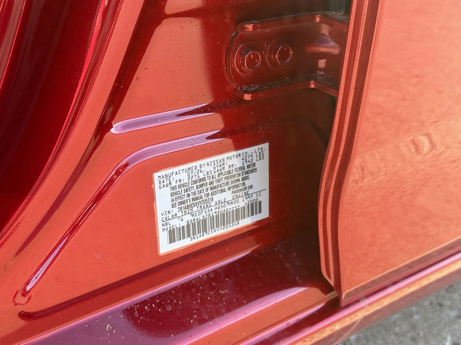 New 2027 Scarlet Ember Tintcoat Nissan SV image 35