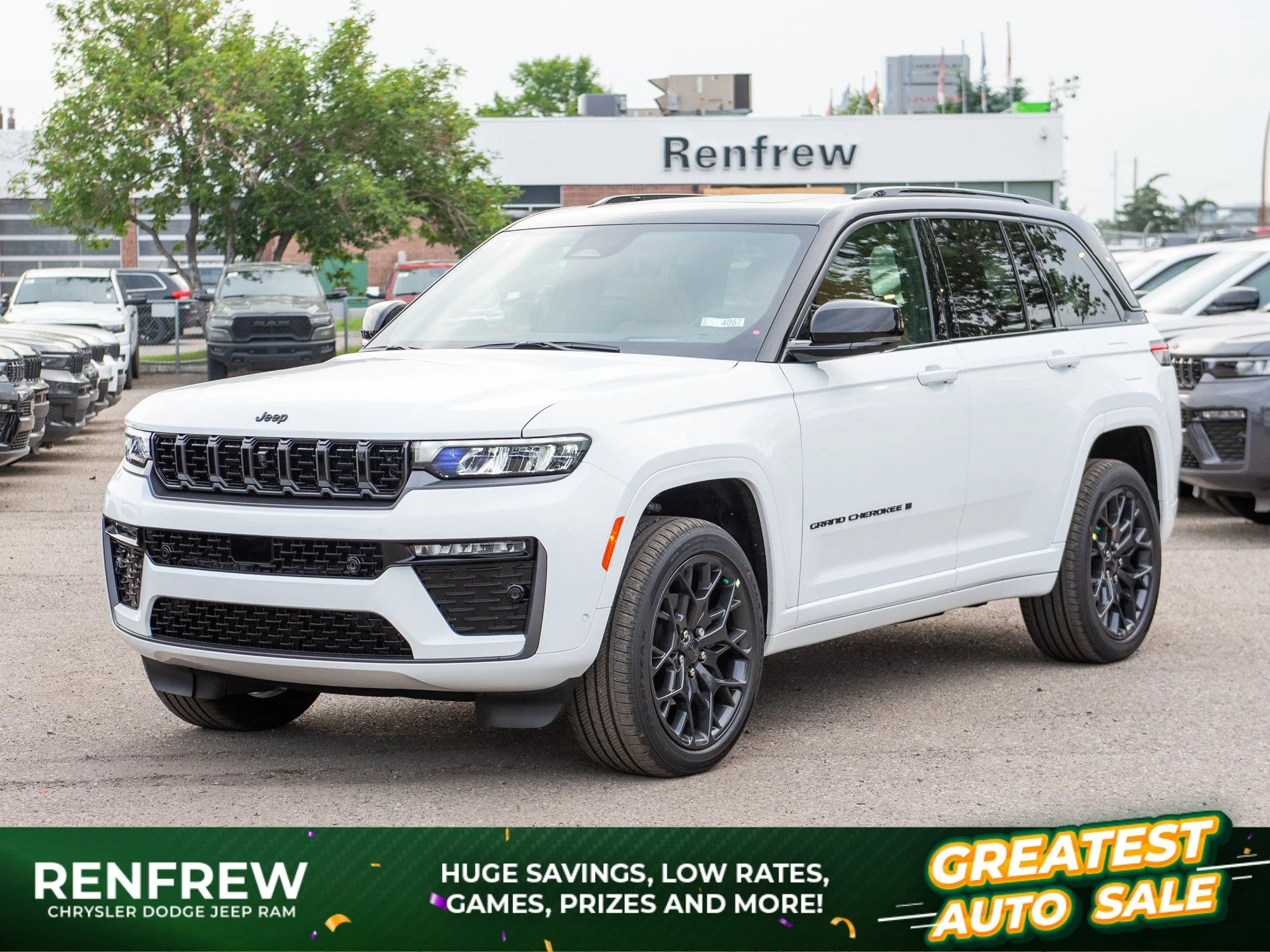 New 2026 White Jeep Summit* Obsidian 4x4, Massage Seats, Night Vision, FULLY LOADED! image 1
