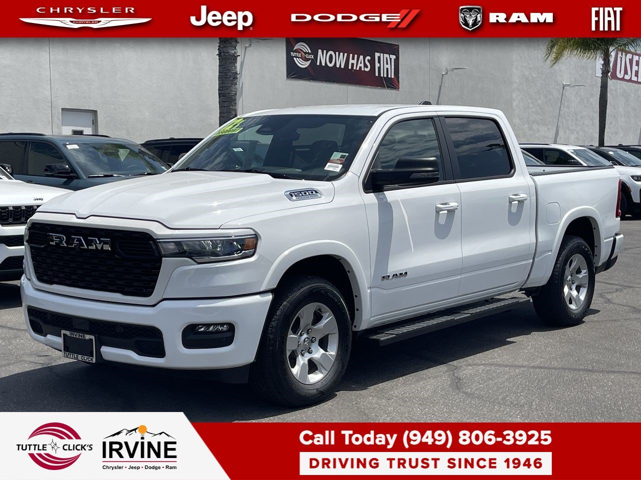 New 2026 Bright White Clear-Coat Exterior Paint RAM Big Horn image 3