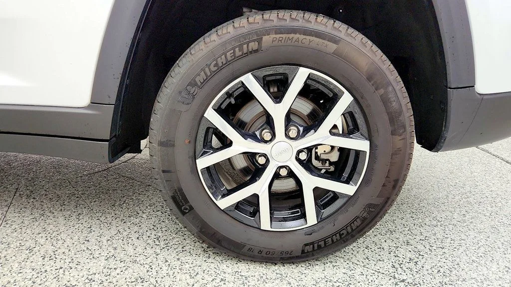 Used 2023 Bright White Clearcoat Jeep Limited 4x4 w/ 18