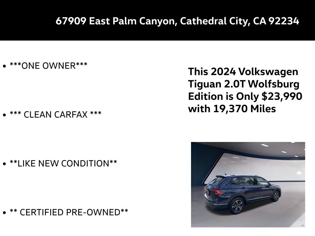 Certified Used 2024 Blue Volkswagen 2.0T Wolfsburg Edition image 5