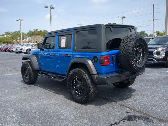 Certified Used 2021 Blue Jeep Unlimited Sport Altitude image 8