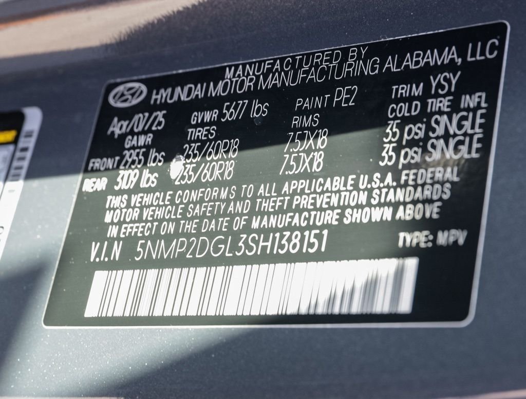 Used 2025 Gray Hyundai SEL image 34