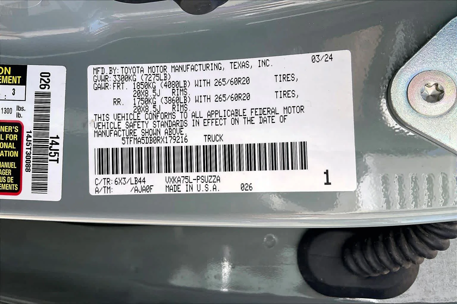 Used 2024 Lunar Rock Toyota 1794 Edition image 36