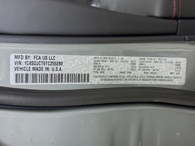 New 2026 Destroyer Gray Clear-Coat Exterior Paint Dodge GT Plus HEMI V8 image 33