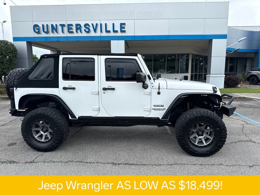 Used 2016 White Jeep Unlimited Sport image 4