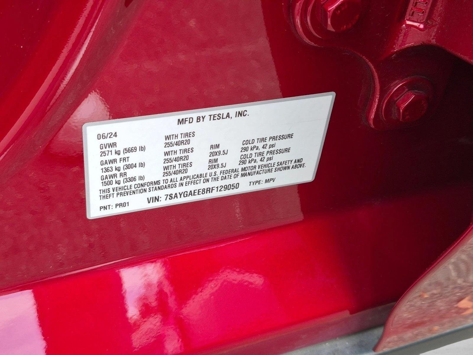 Used 2024 Red Tesla Long Range image 23