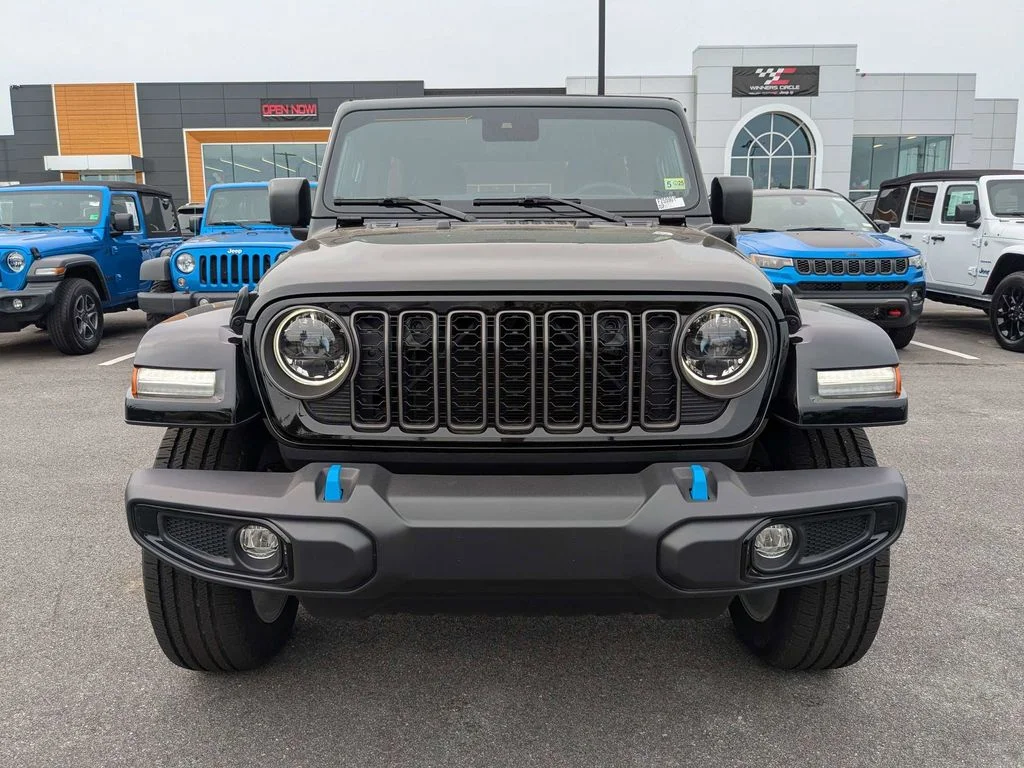 New 2024 Black Clear-Coat Exterior Paint Jeep Sport S 4xe image 8