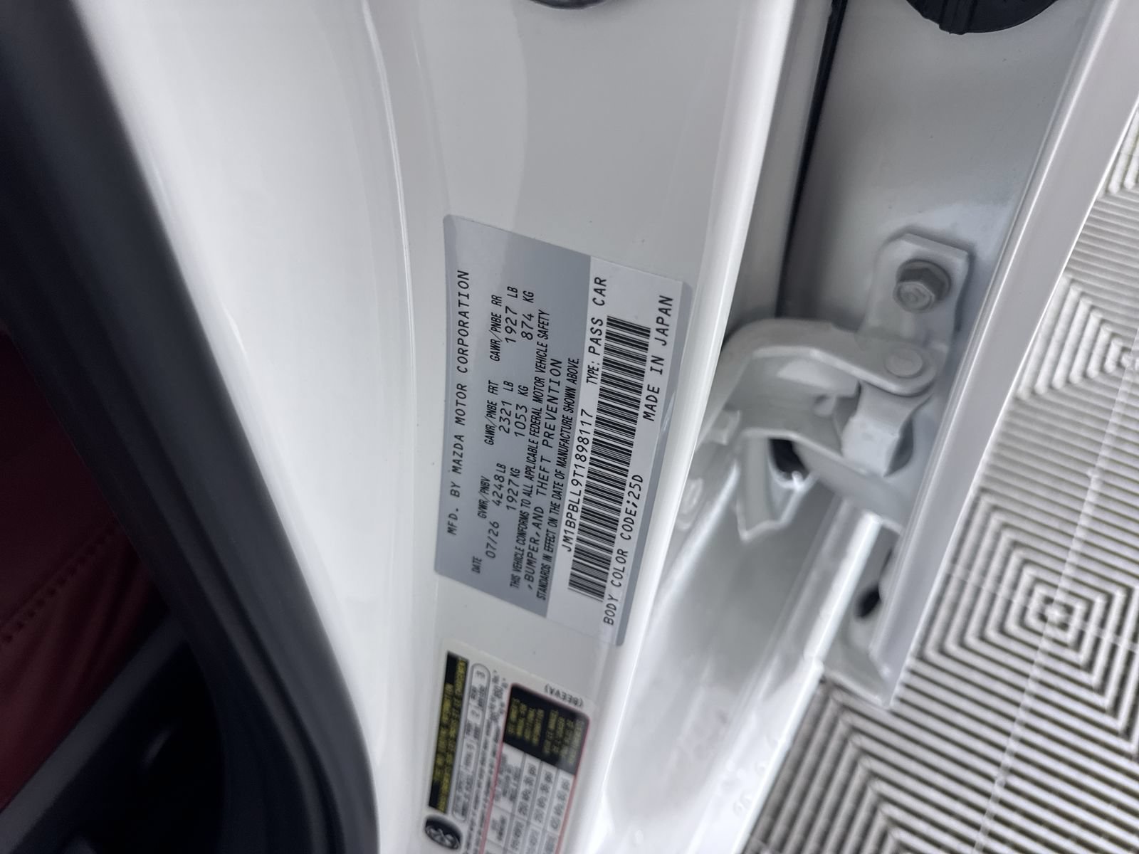 New 2026 Snowflake White Pearl Mazda 2.5 S Carbon Edition image 12
