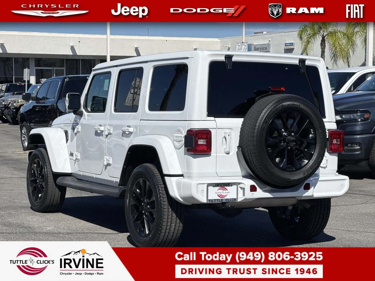 Used 2023 Bright White Clearcoat Jeep High Altitude image 15