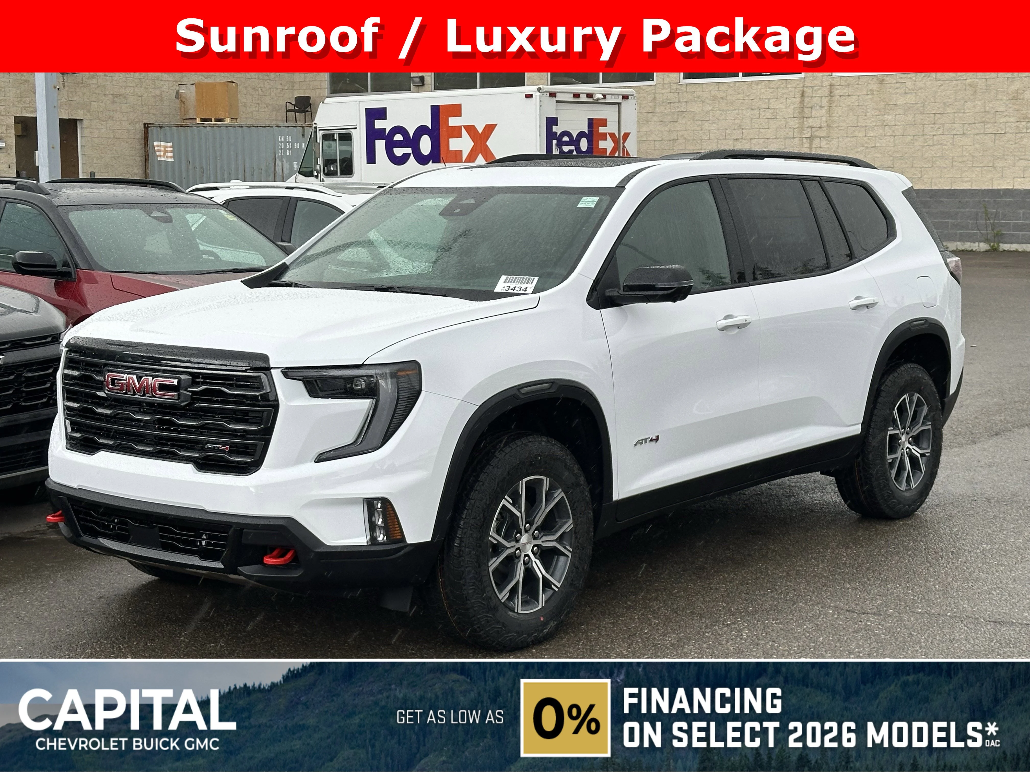 New 2026 Summit White GMC AT4 image 1