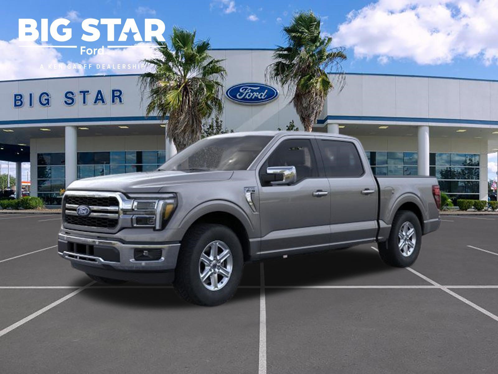 New 2026 Carbonized Gray Metallic Ford LARIAT image 1