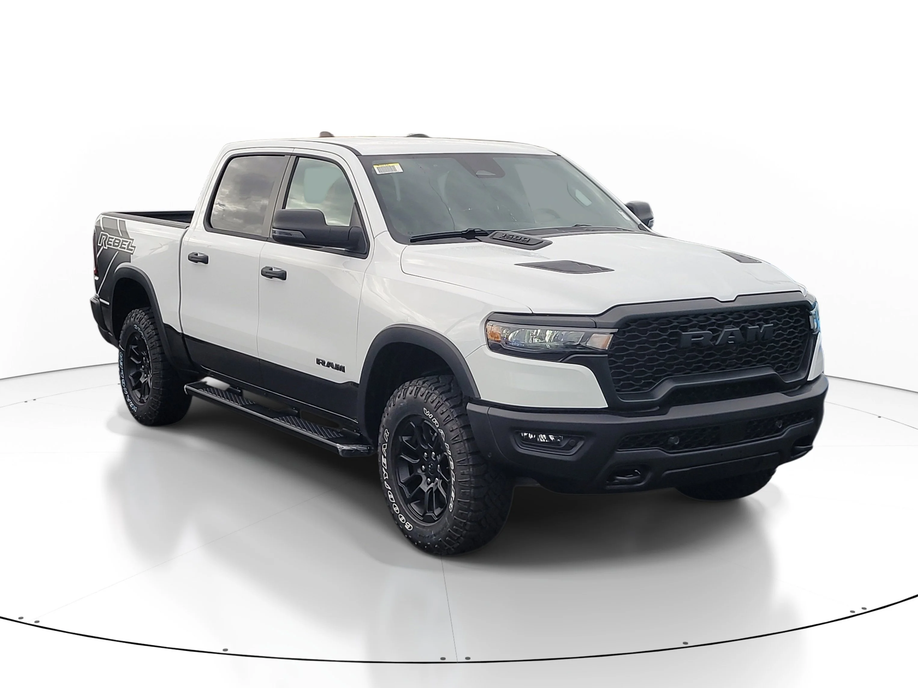 New 2026 Bright White Clearcoat Ram Rebel image 1