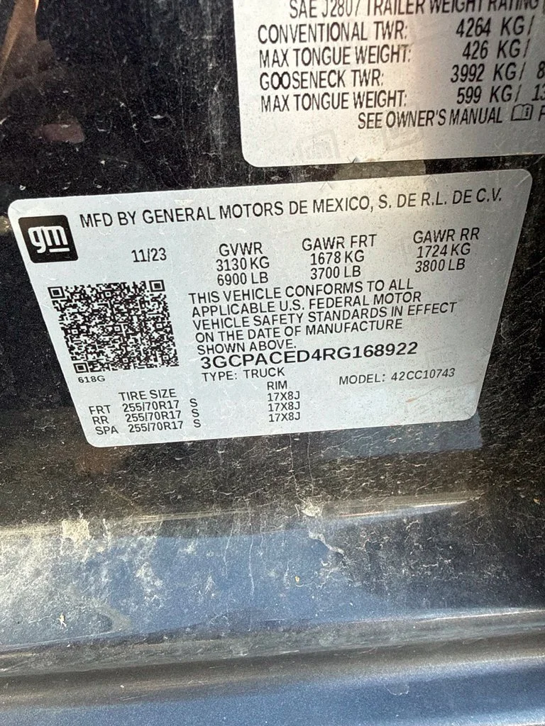 Used 2024 Gray Chevrolet LT image 3