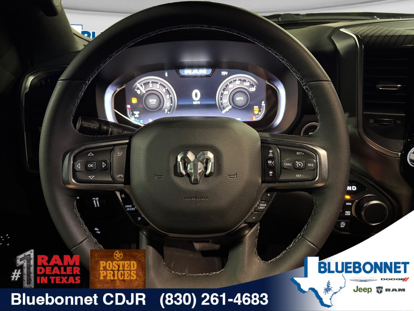 New 2026 Diamond Black Crystal Pearl-Coat Exterior Paint RAM Big Horn image 13