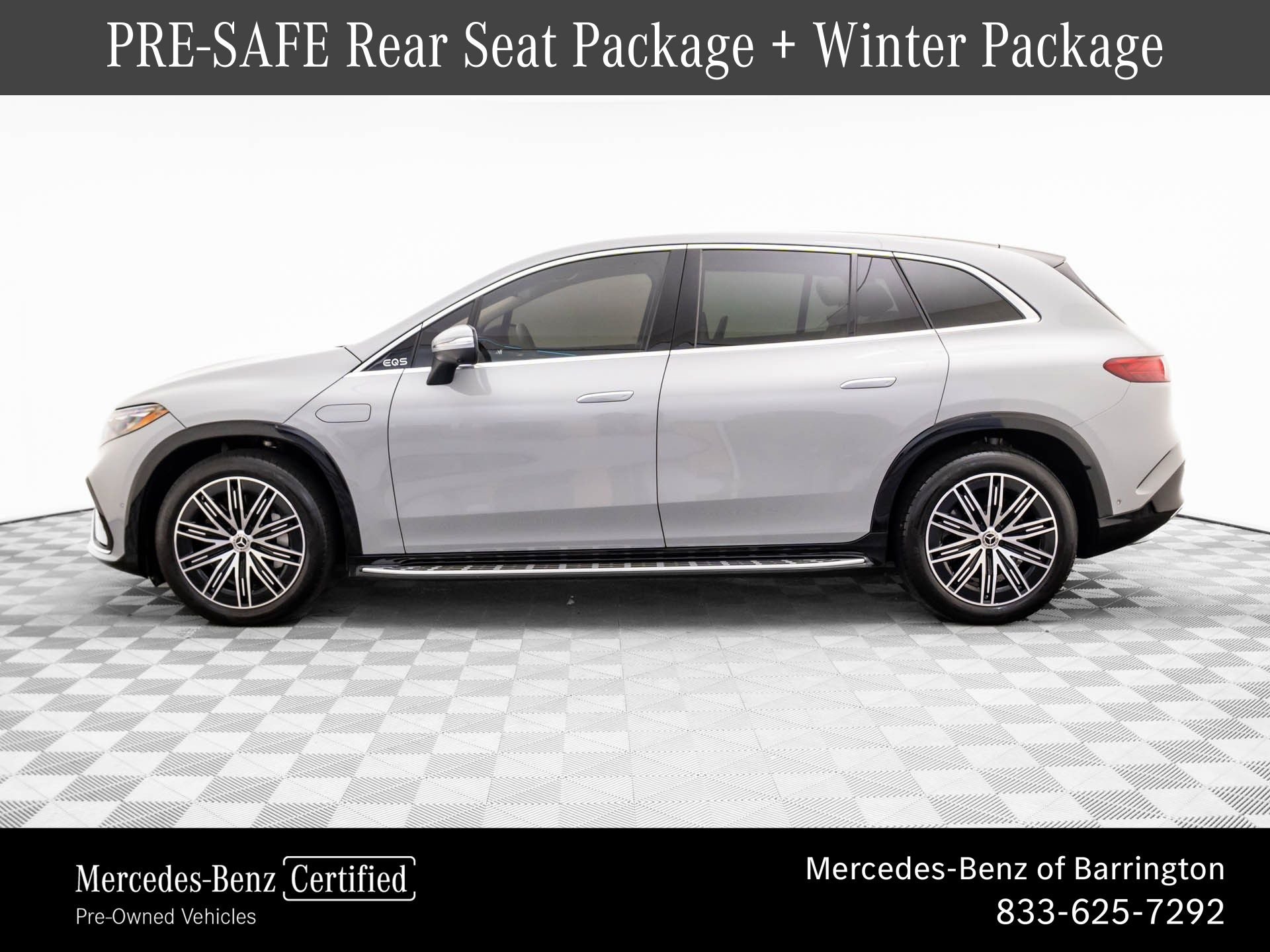 Certified 2023 Mercedes-Benz EQS SUV Base with VIN 4JGDM4EB0PA028484 for sale in Barrington, IL