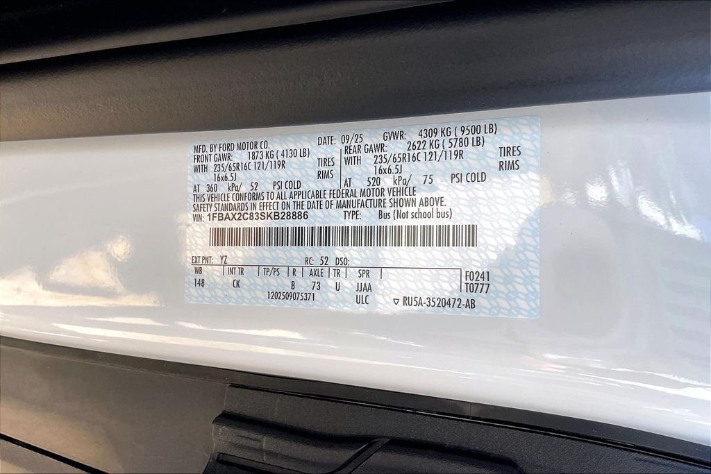 New 2025 Ford Transit-350 XLT Passenger Van